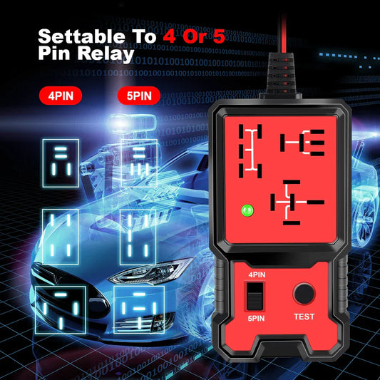 LED Indicator Light Car Battery Checker – 12V Relay Tester & Diagnostic Tool