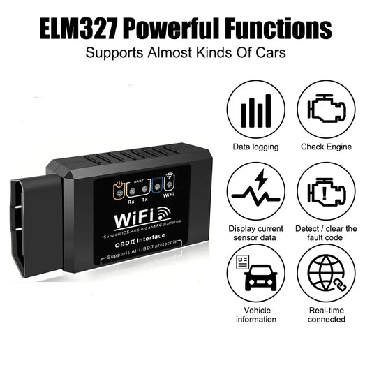ELM327 WiFi OBD2 Code Reader – V1.5 Car Diagnostic Scanner